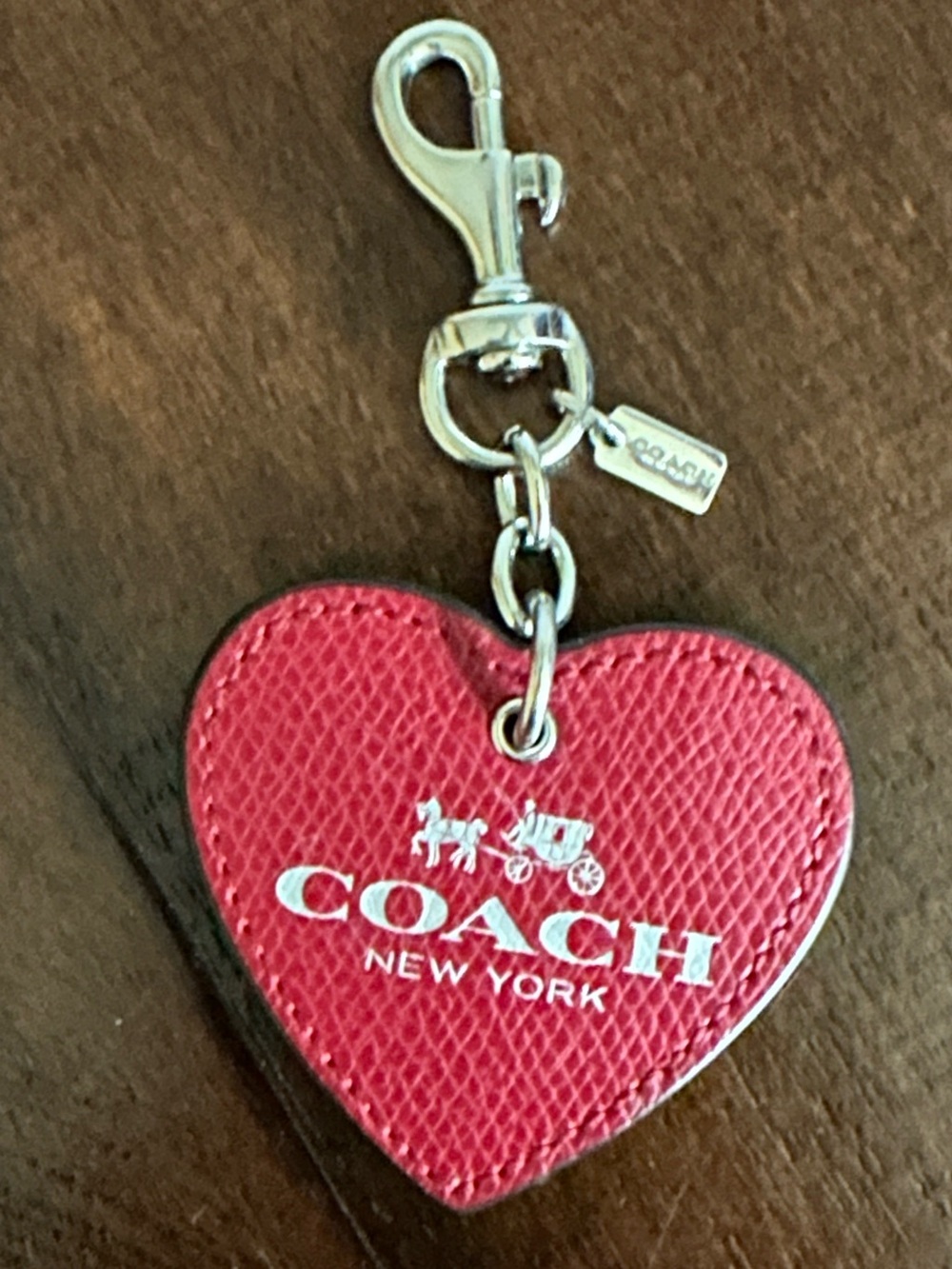 Coach Heart Key Fob